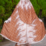 খিমার সেট - Brown & Cream Color