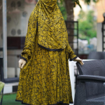 খিমার সেট - Mustard Veil Elegance